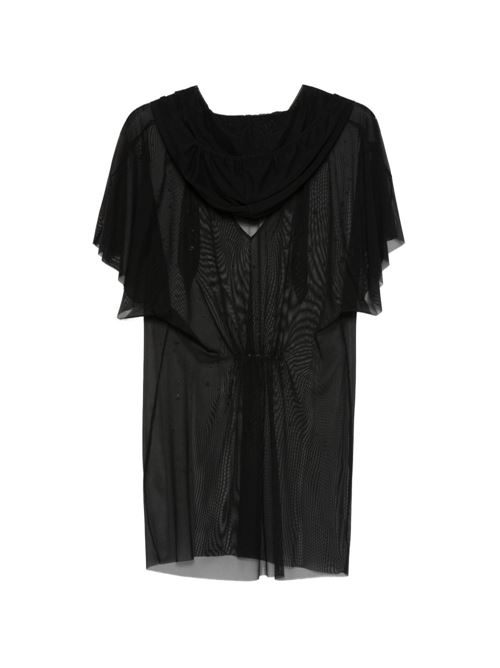 Blusa donna Pin-Up Stars nera con strass PIN-UP Stars | PG151TO034